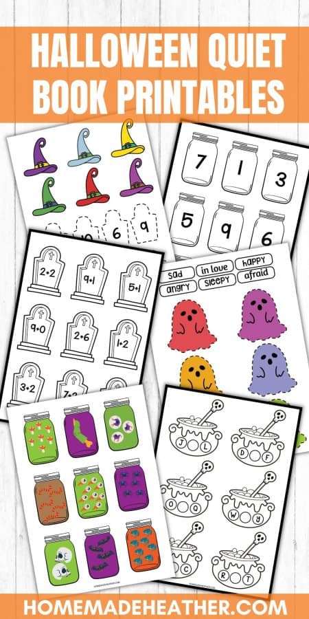 nature printable bingo sheets Halloween Quiet Book Printables