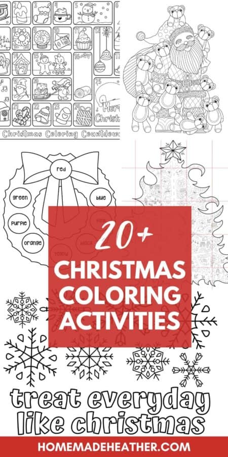20+ Christmas Coloring Activities