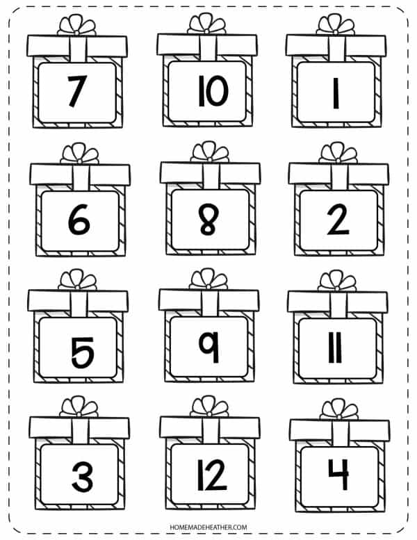 Christmas Quiet Book Printable Addition