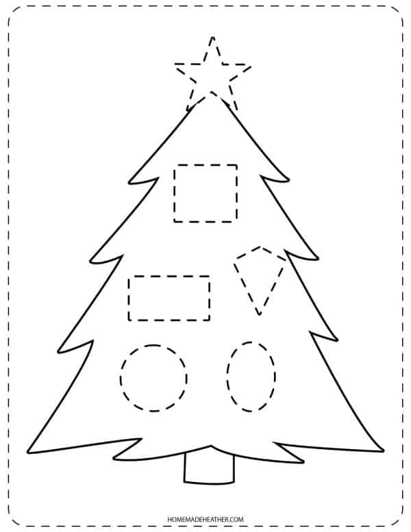 Christmas Quiet Book Printable Tree