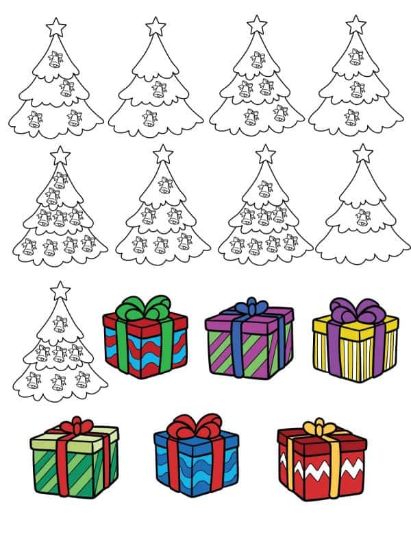 unnamed file Christmas Quiet Book Designs in black and white.