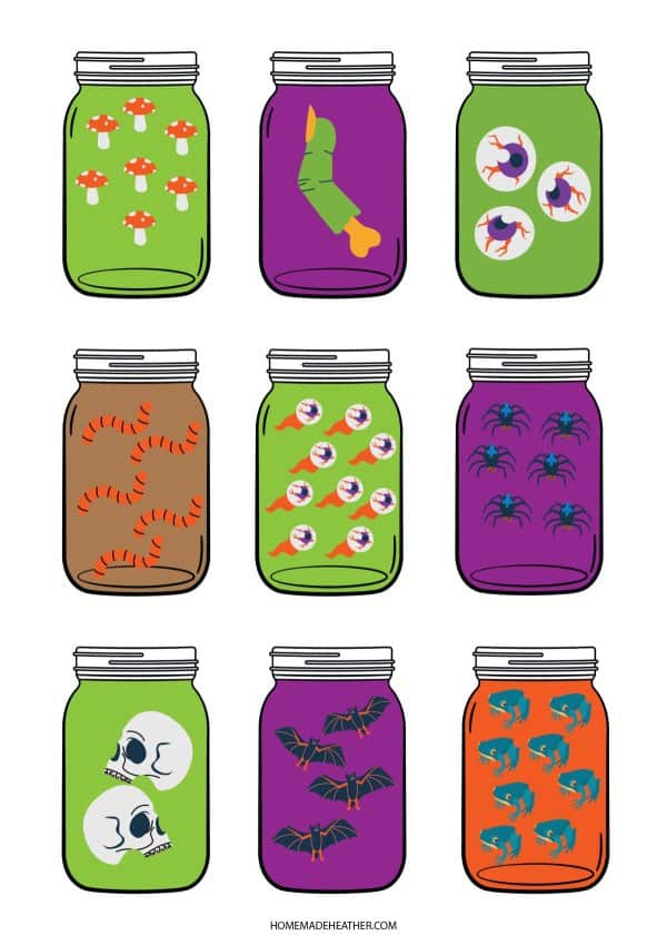 unnamed file Halloween Quiet Book Jar Printable