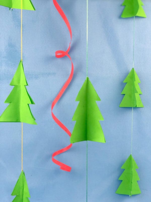 Christmas Tree Paper Garland