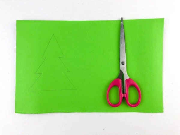 Christmas Tree Paper Garland Process