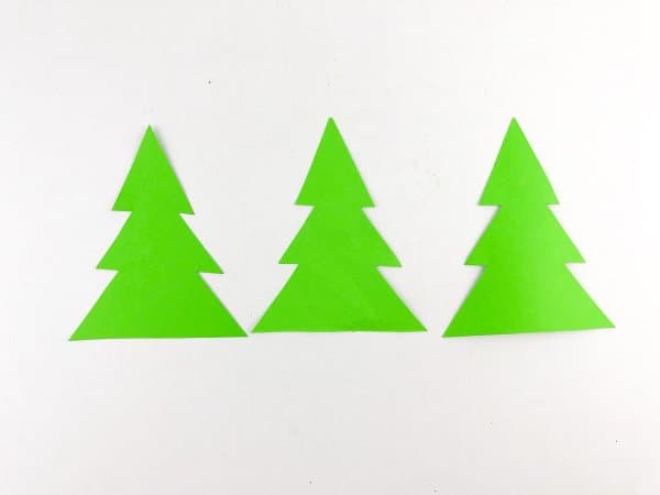 Christmas Tree Paper Garland Process