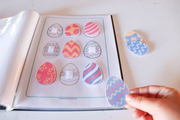 Easter Quiet Book Printable Process