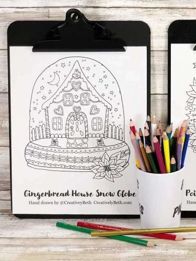 20+ CHRISTMAS COLORING PAGES