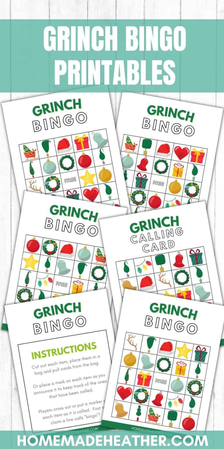 Free Grinch Bingo Printables (Perfect for Christmas!)