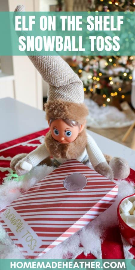 Elf on the Shelf Snowball Toss