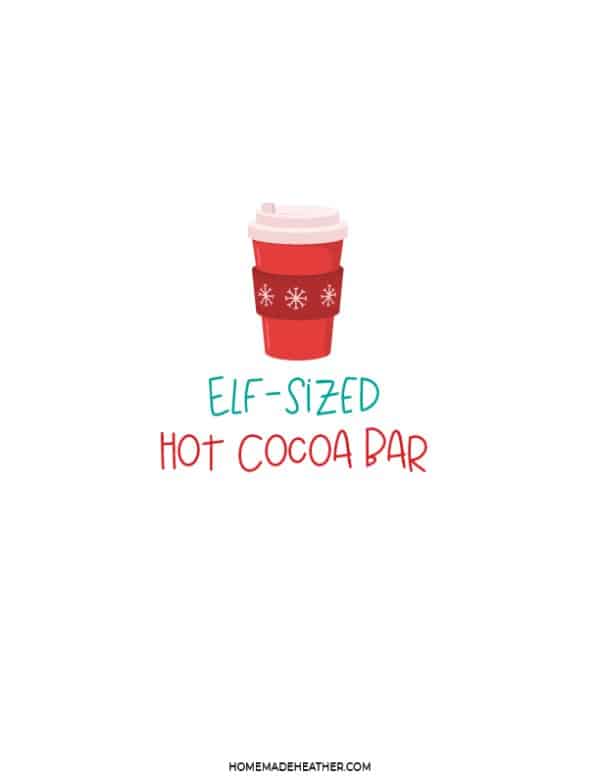 Elf on the Shelf Hot Cocoa Bar
