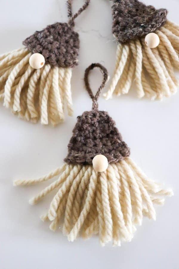Free Crochet Gnome Ornament Pattern