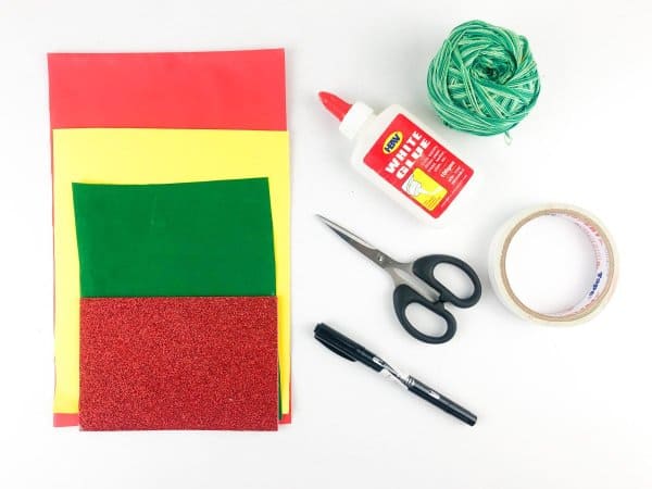3D Christmas Card Craft Materials