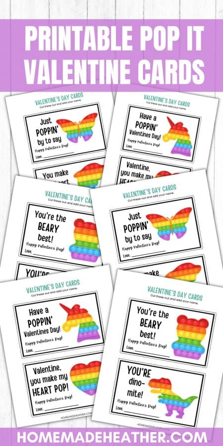 mothers day activity printables Printable Pop It Valentine Cards