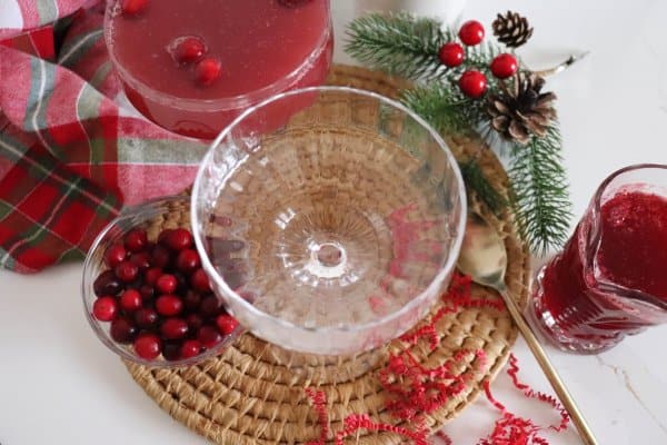 Christmas Cranberry Cocktail Process