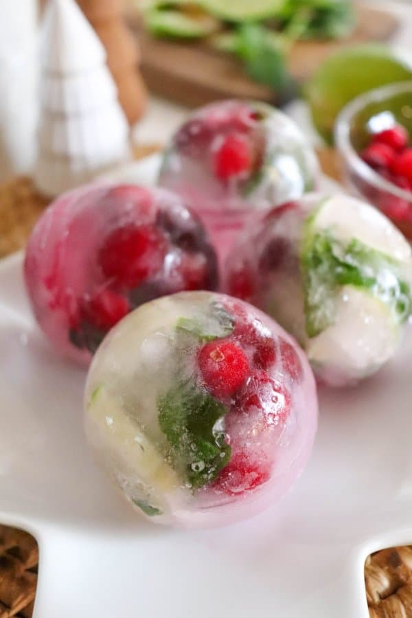 Holiday Infused Ice Cubes