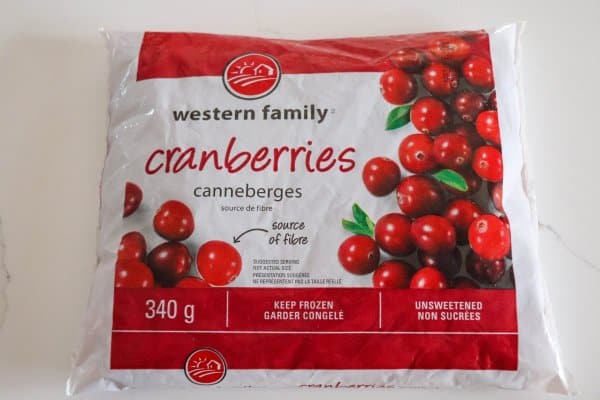Cranberry Simple Syrup Ingredients