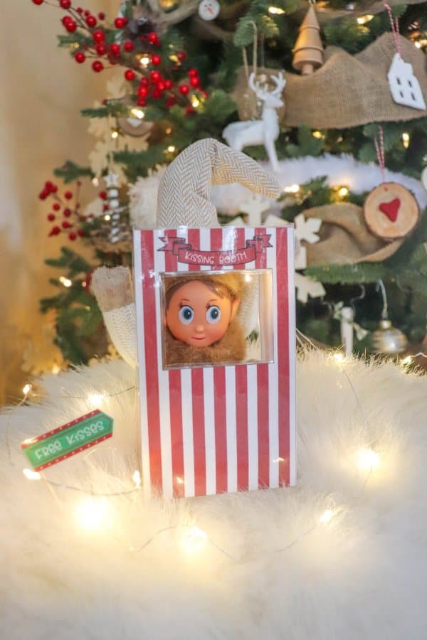 Elf on the Shelf Kissing Booth