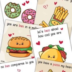 Food Pun Printable Valentine Cards