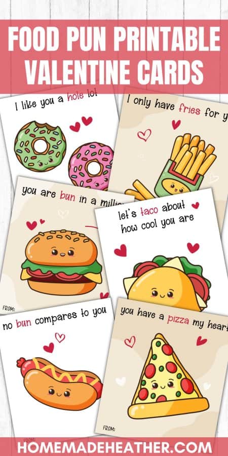 Food Pun Printable Valentine Cards