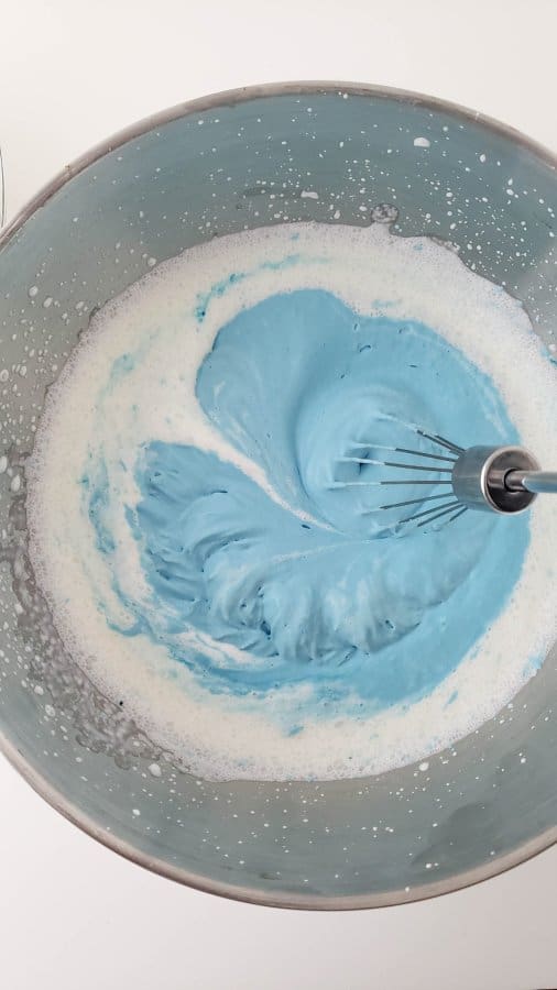 Cookie Monster Cheesecake Process