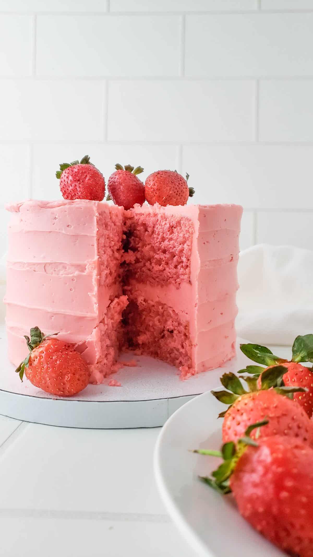 The Best Strawberry Layer Cake