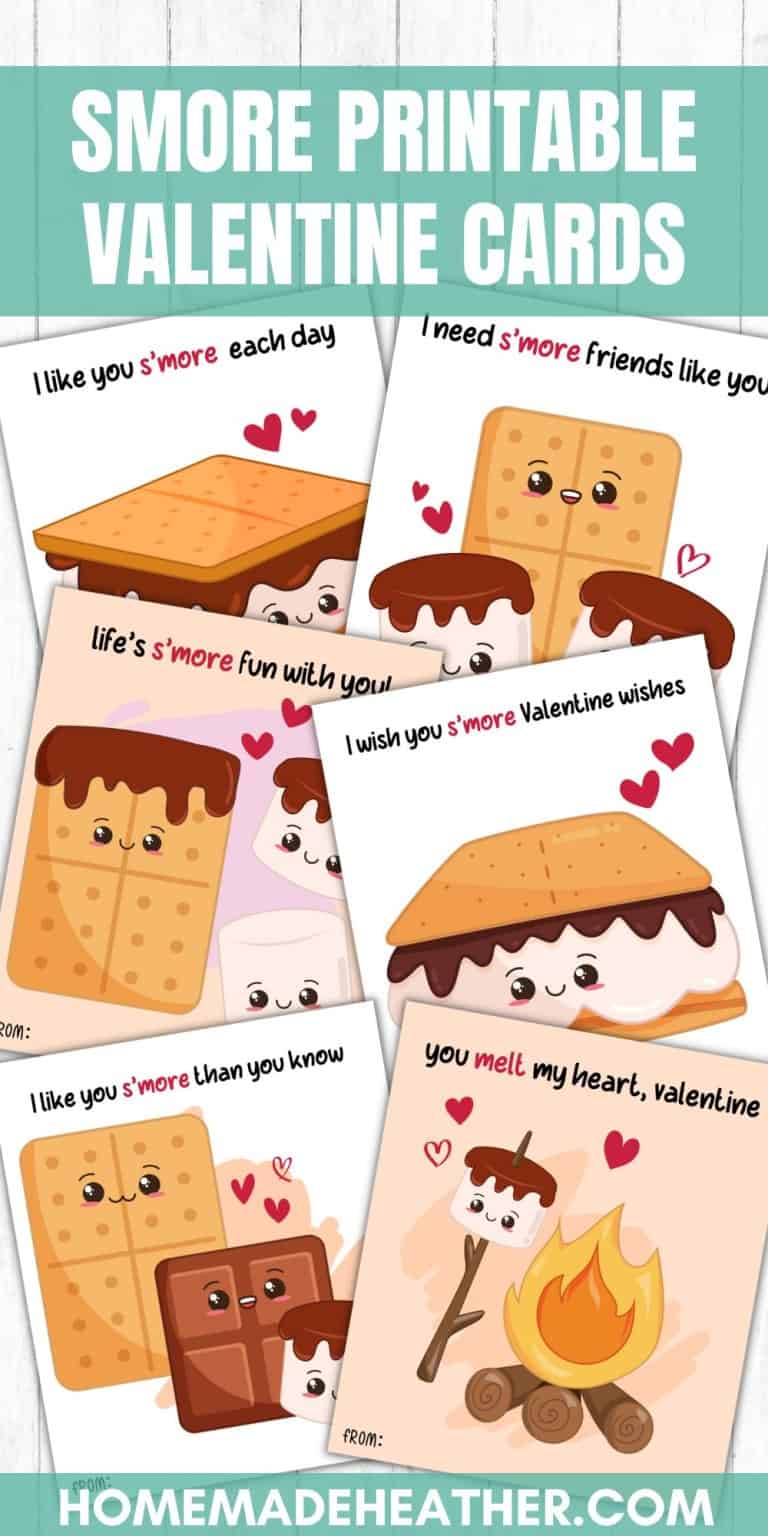 Smore Printable Valentine Cards