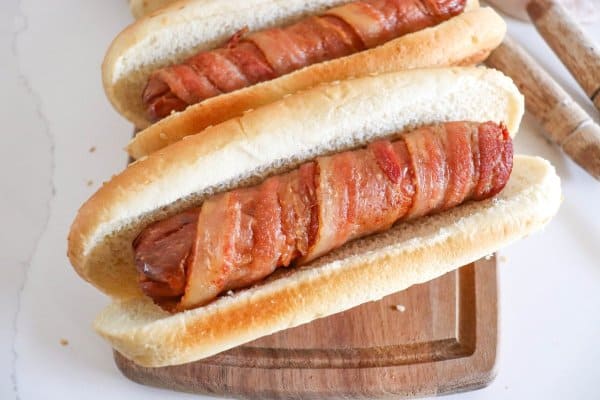 Bacon Wrapped Hot Dogs