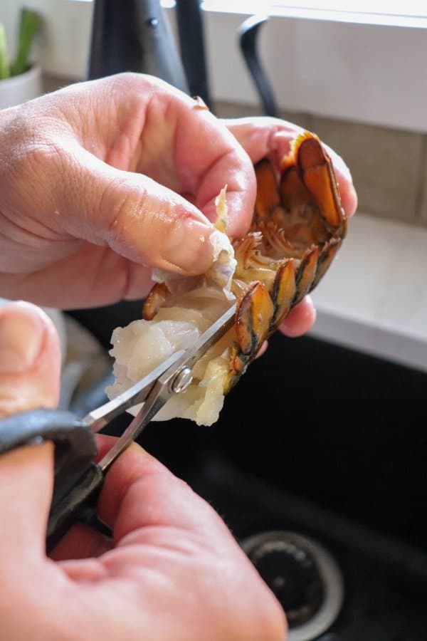 Baked Lobster Tail Process