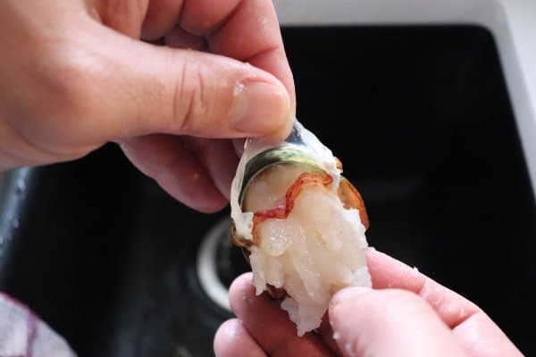 Baked Lobster Tail Process