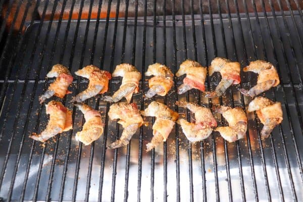 Bacon Wrapped Grilled Shrimp Process