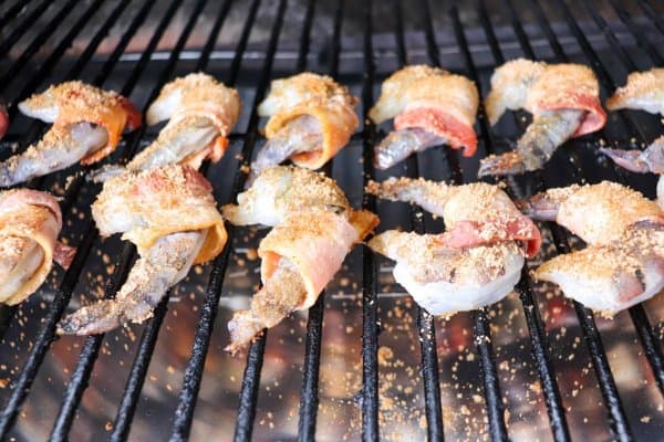 Bacon Wrapped Grilled Shrimp Process