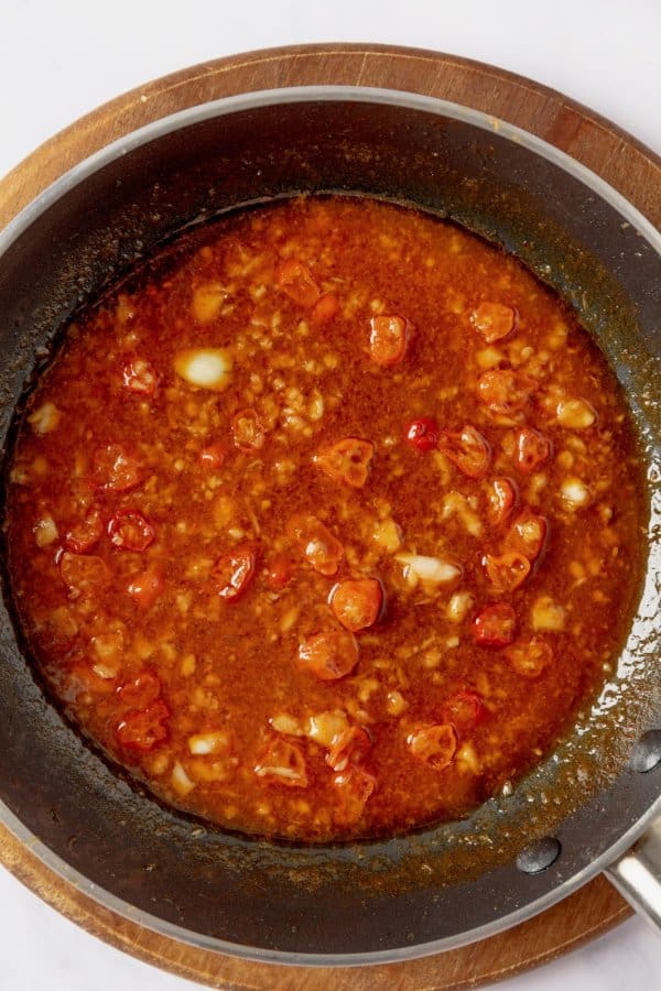 Sweet Chili Shrimp Process