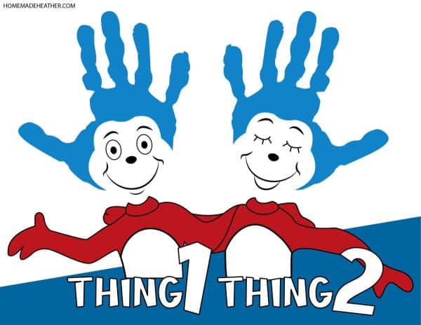 Thing One and Two Printable