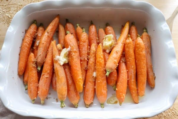 Oven Roasted Carrots Process