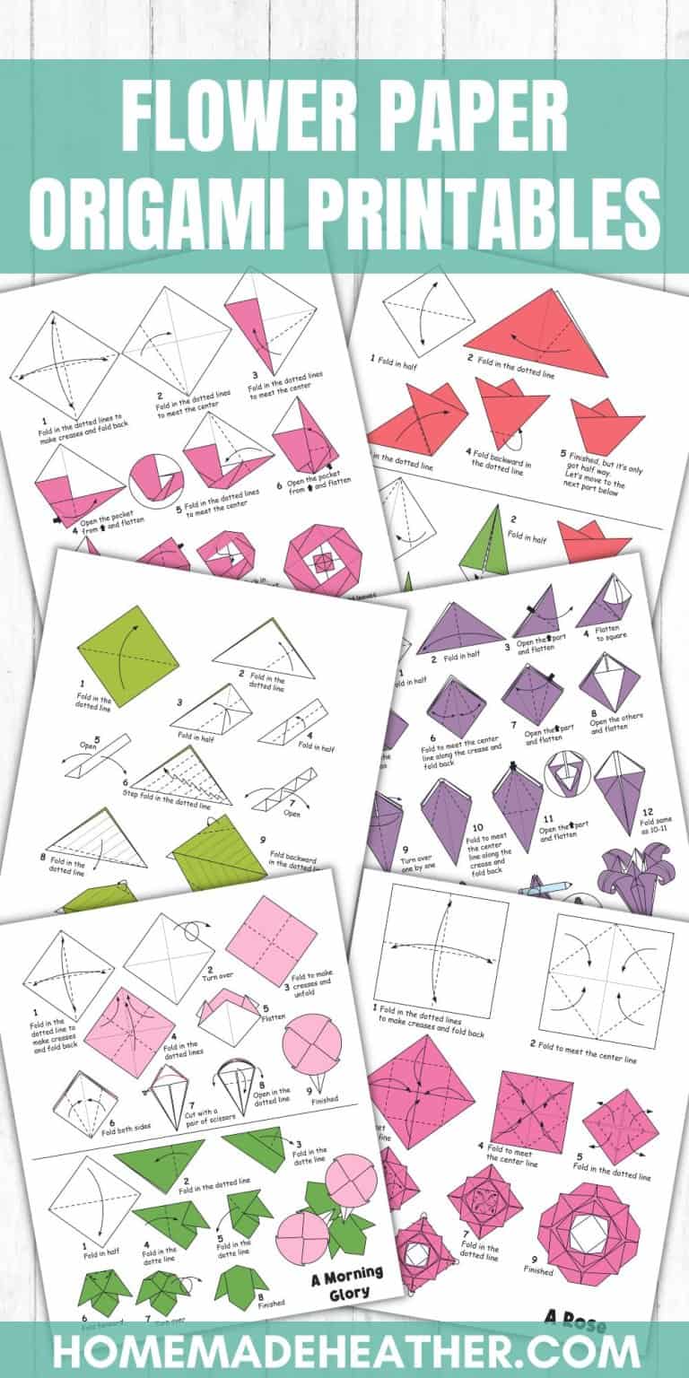 Flower Paper Origami Printables