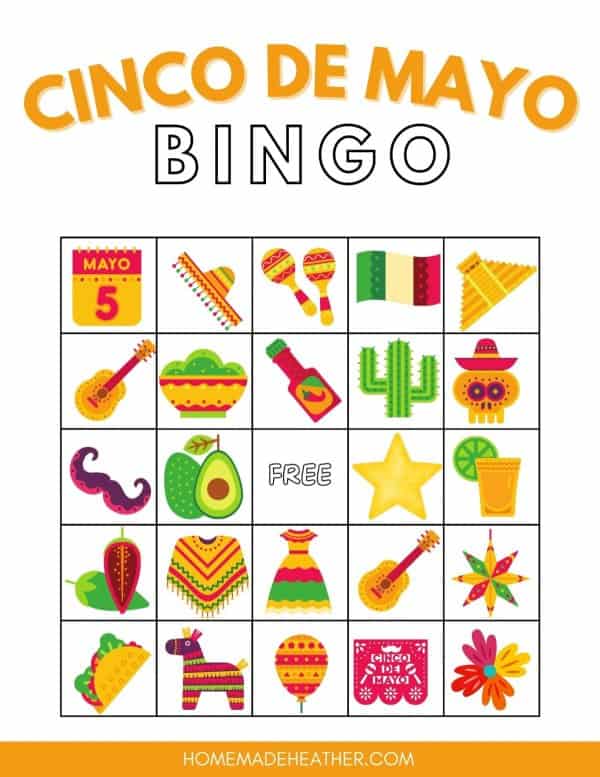 Cinco De Mayo Bingo Printables