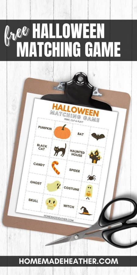 Halloween Matching Game Printable