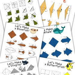 Ocean Paper Origami Printables