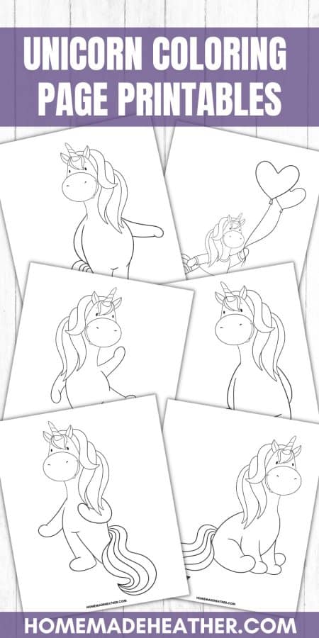 Unicorn Coloring Pages