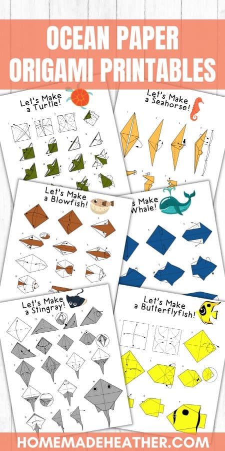 Ocean Paper Origami Printables