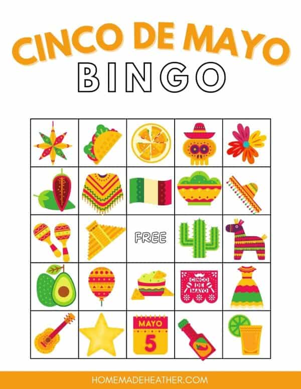 Cinco De Mayo Bingo Printables