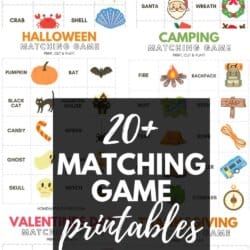 20+ Free Matching Game Printables