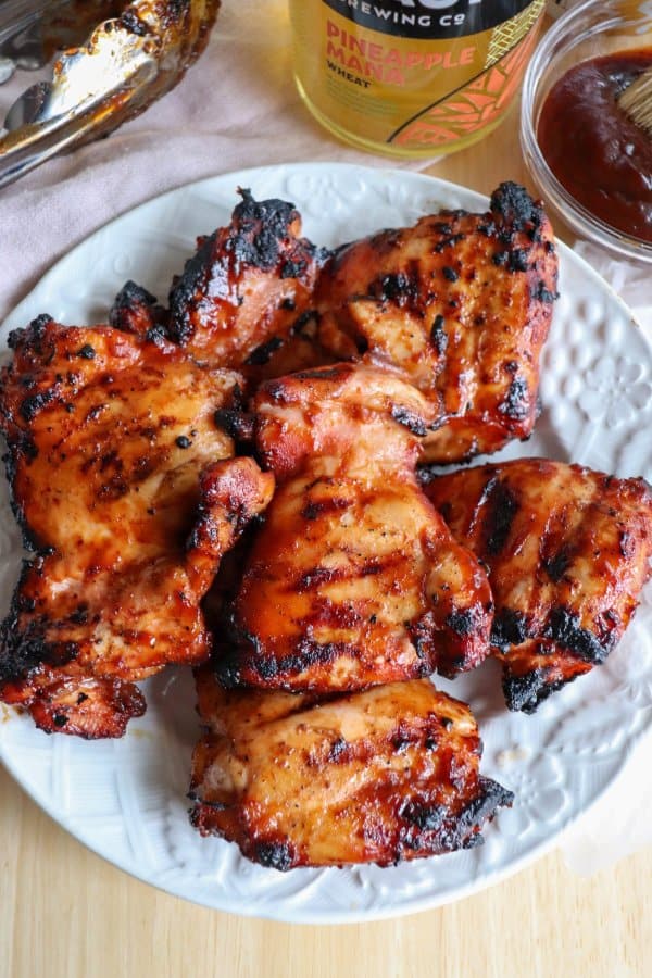 Grilled BBQ Chicken Thighs