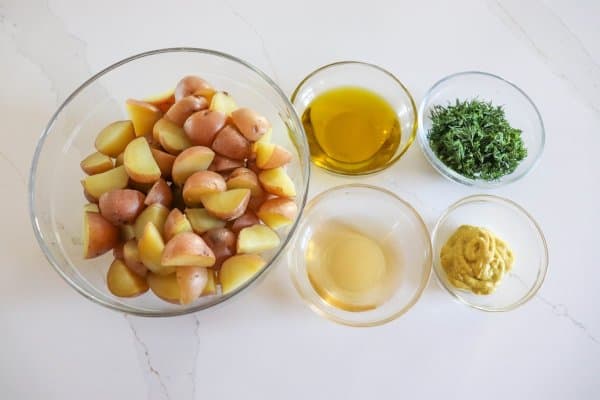 Dill and Dijon Potato Salad Ingredients