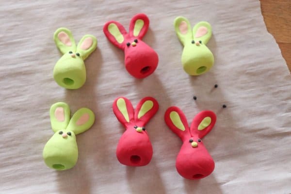 Polymer Clay Bunny Craft Process