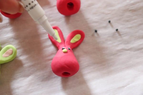 Polymer Clay Bunny Craft Process