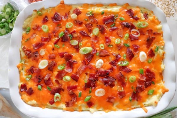 Twice Baked Mashed Potatoes