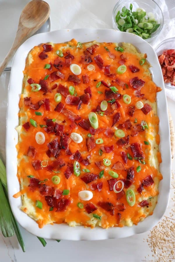 Twice Baked Mashed Potatoes
