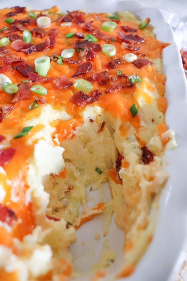 Twice Baked Mashed Potatoes