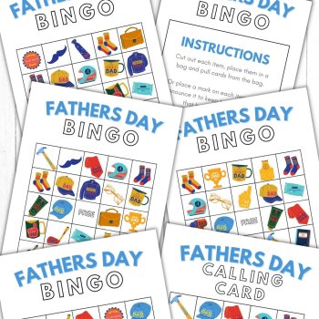 fathers day bingo printables